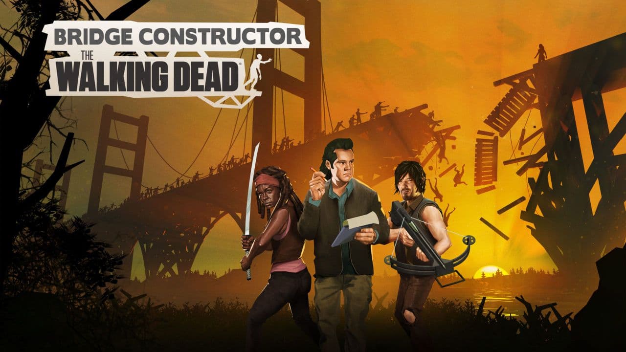 Bridge Constructor The Walking Dead g1 - خرید بازی اورجینال Bridge Constructor: The Walking Dead برای PC