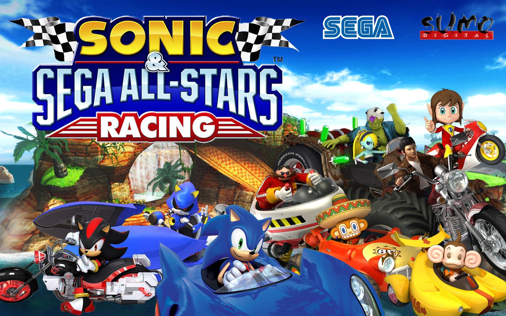 Sonic SEGA All Stars Racing pc 1 - سی دی کی اورجینال Sonic &amp; Sega All-Stars Racing
